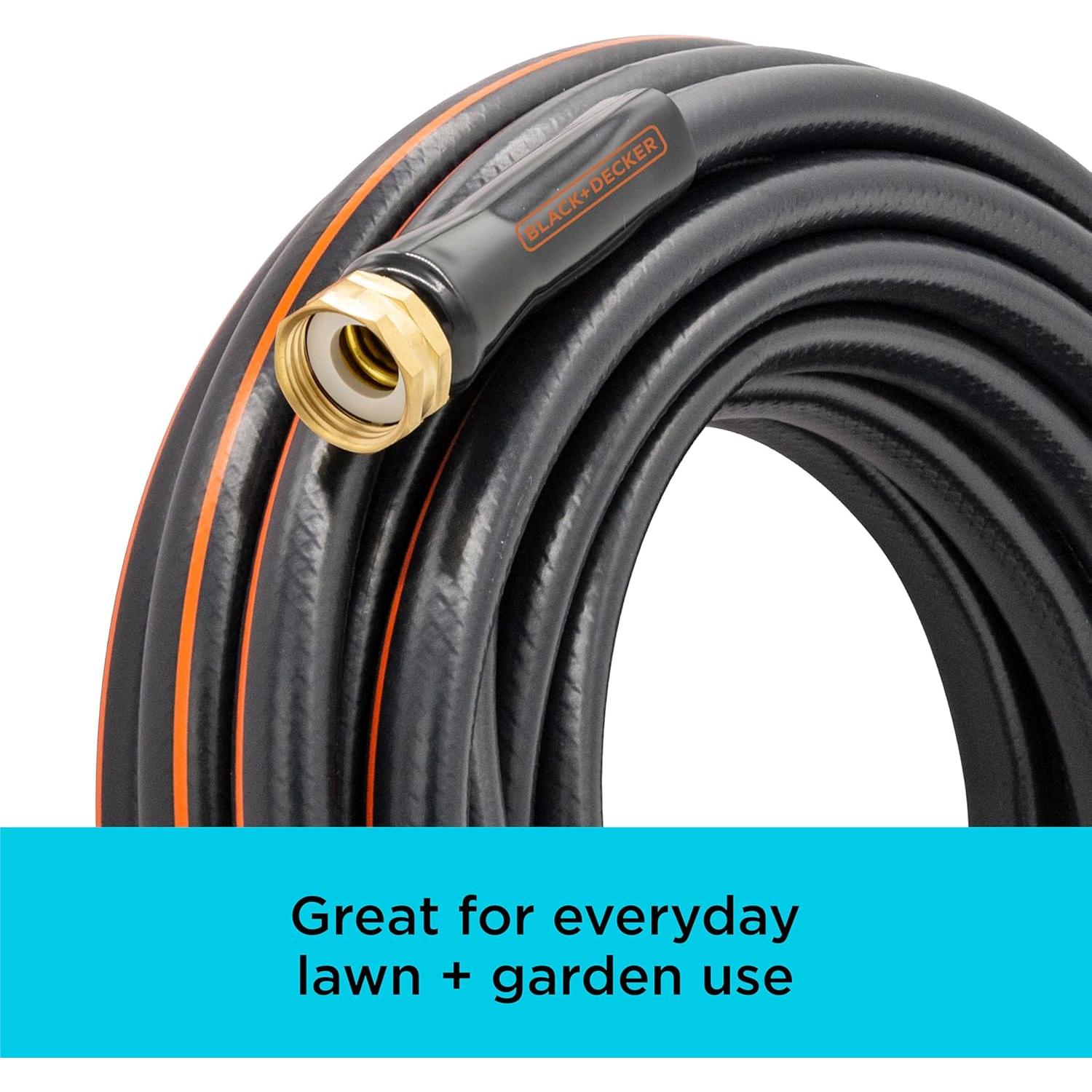 Manguera de Jardín Decker Negra 15.24 m 4 Capas 300 PSI