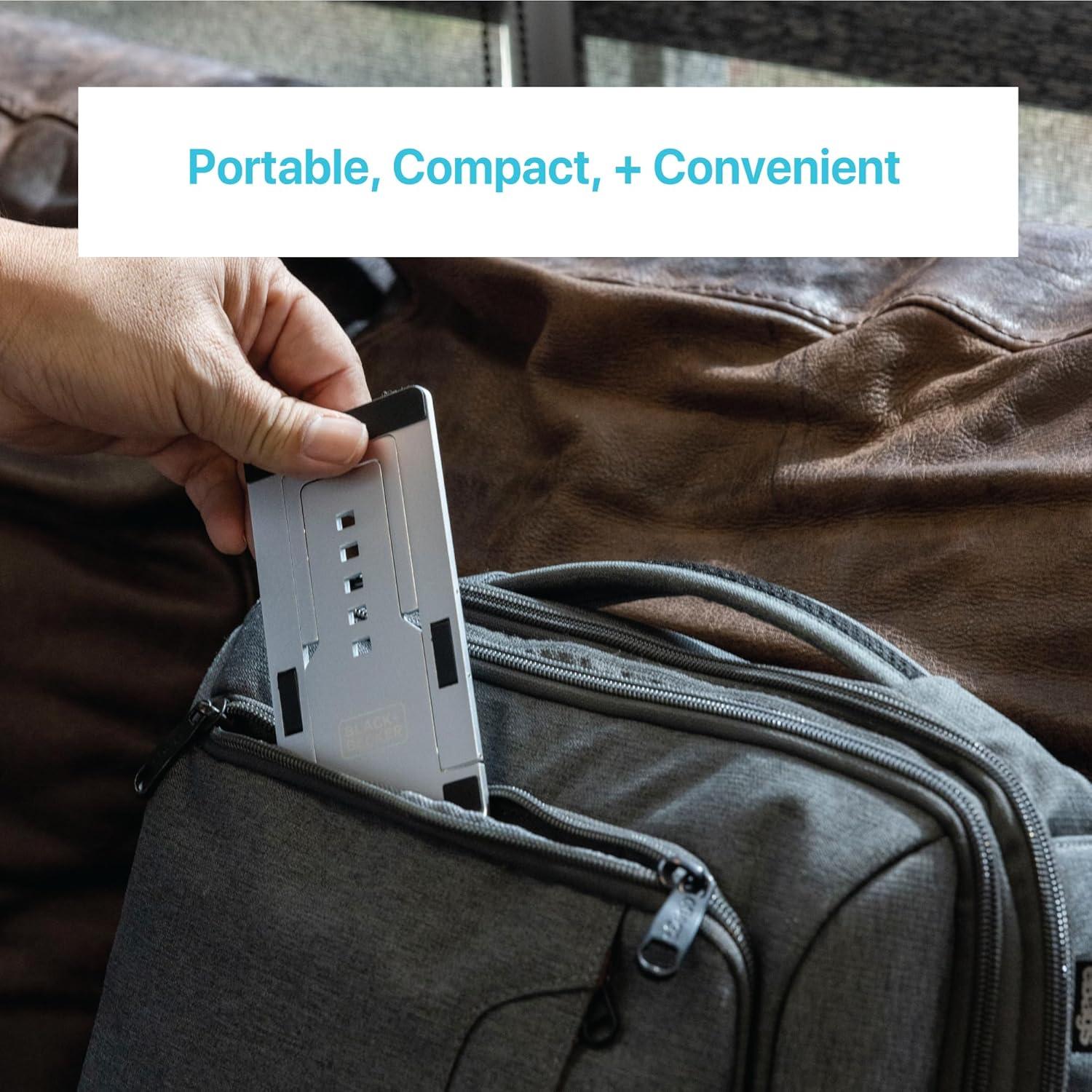 Soporte Plegable para Teléfono BLACK+DECKER Ajustable Plateado