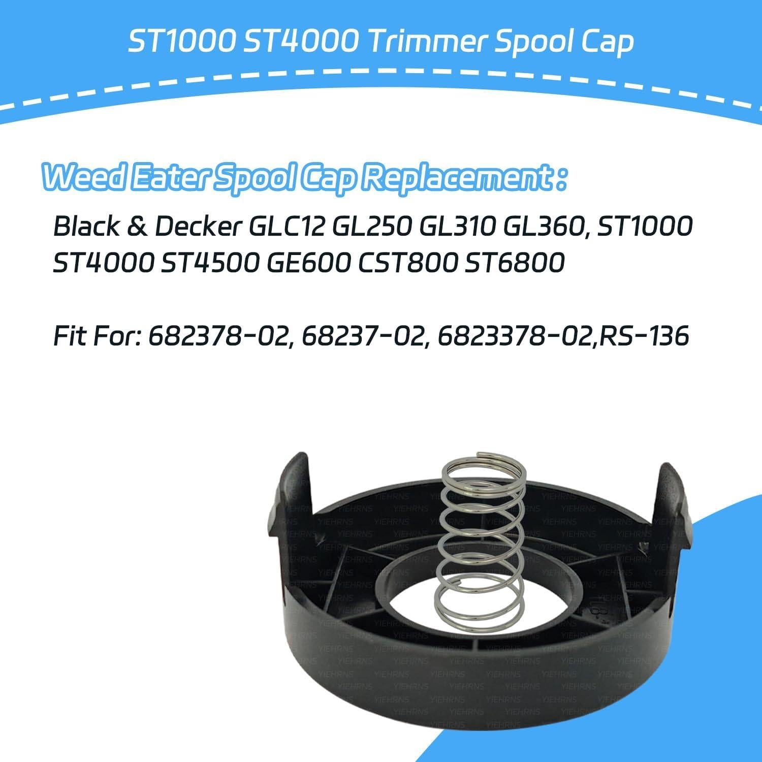 Tapa de Carrete de Desmalezadora Black Decker 682378-02 - 2 Piezas