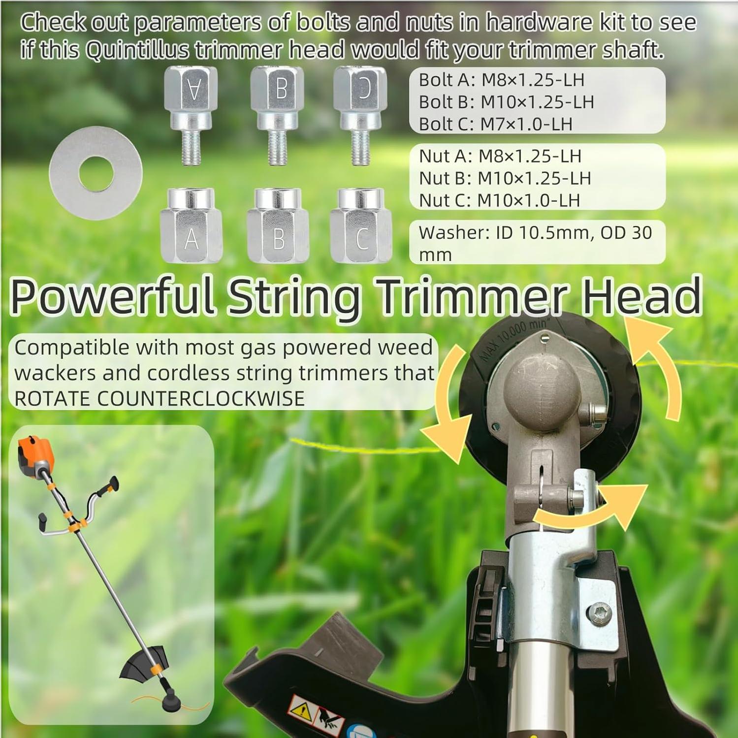 Cabezal de Desmalezadora Quintillus H02 Universal con Hilo 4.27m