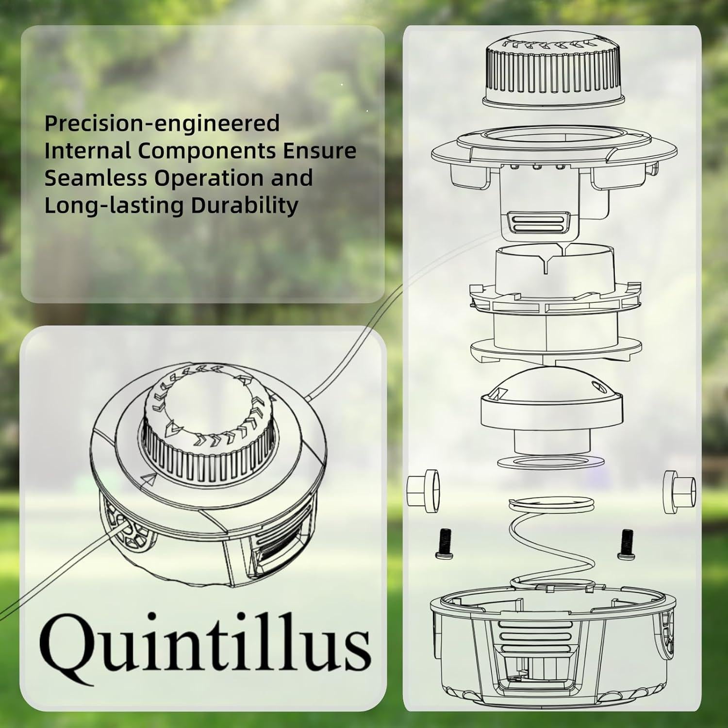 Cabezal de Desmalezadora Quintillus H02 Universal con Hilo 4.27m