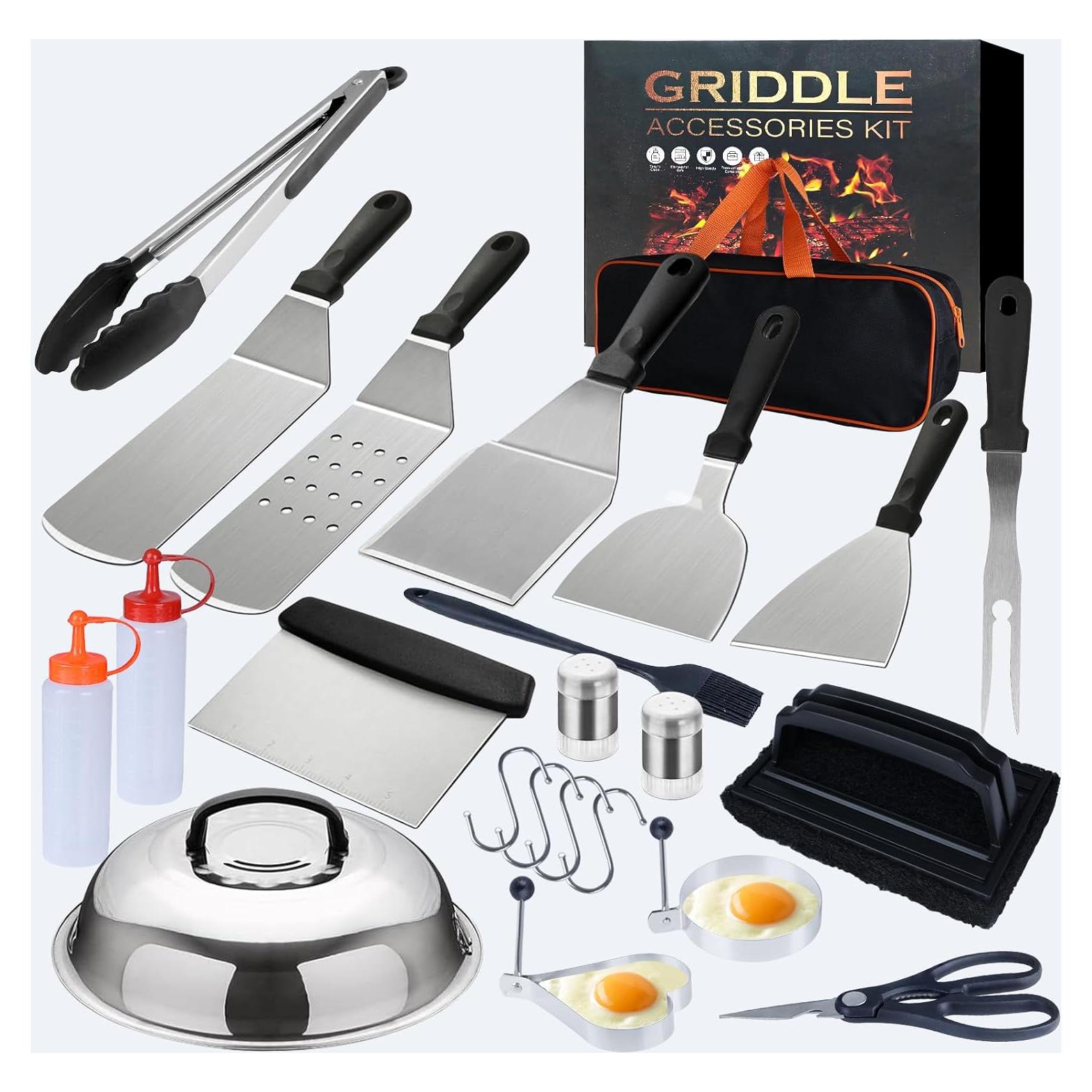 Kit de Accesorios para Parrilla Demiwise 23 Piezas Acero Inoxidable