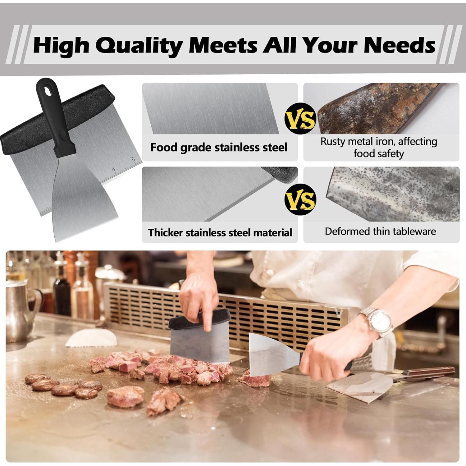 Kit de Accesorios para Parrilla Demiwise 23 Piezas Acero Inoxidable