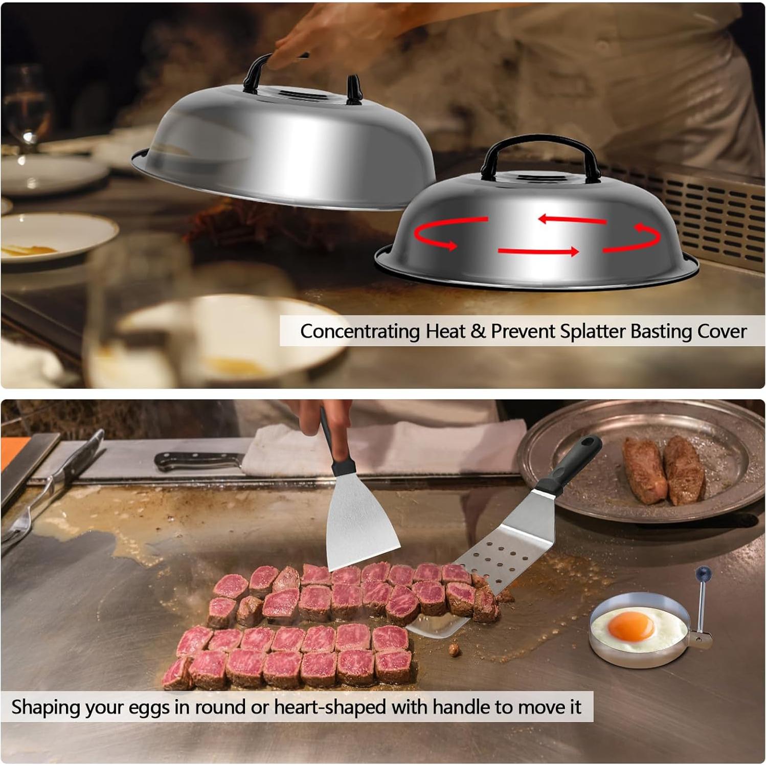 Kit de Accesorios para Parrilla Demiwise 23 Piezas Acero Inoxidable