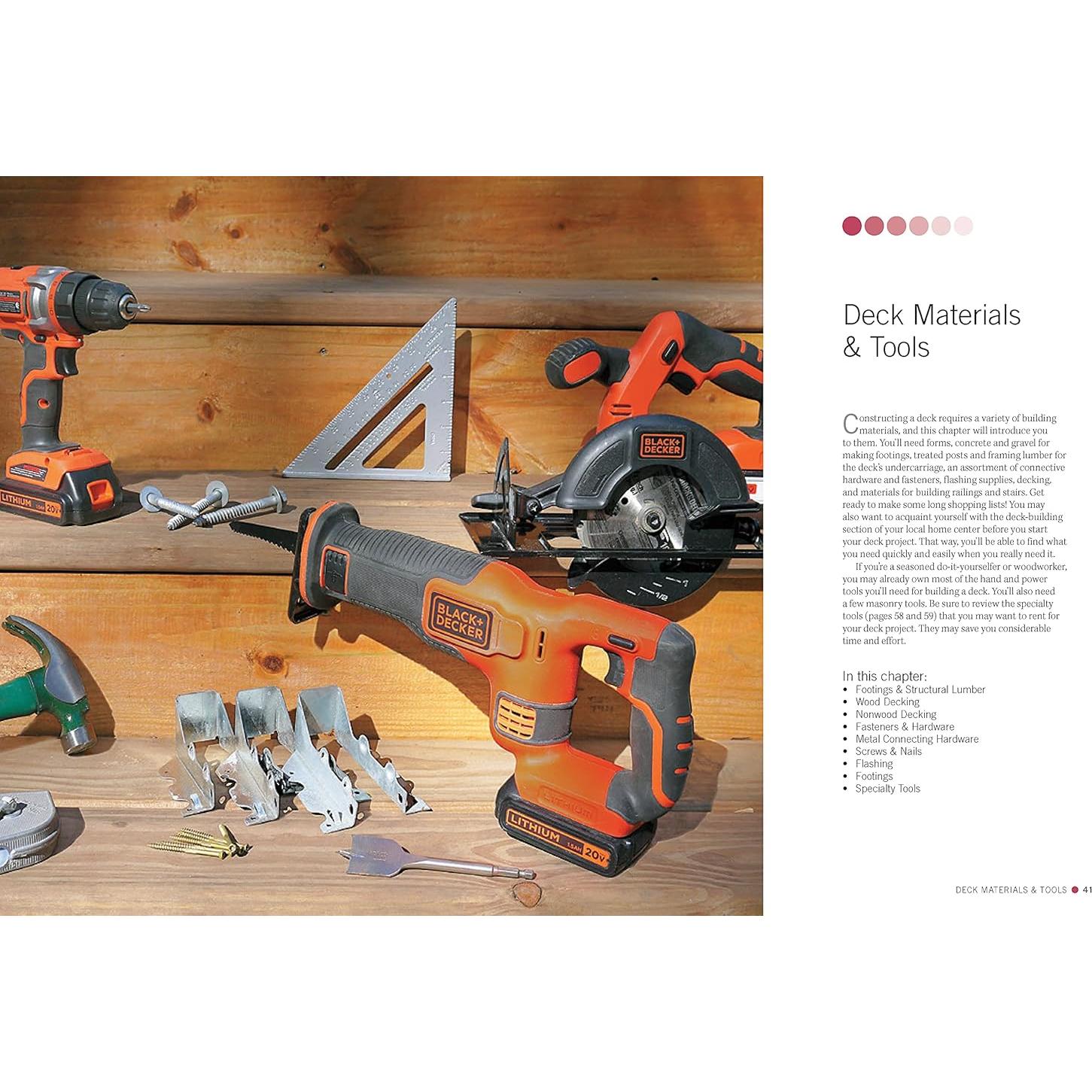 Black & Decker The Complete Guide to Decks 7th Edition: Featuring the latest tools, skills, designs, materials & codes