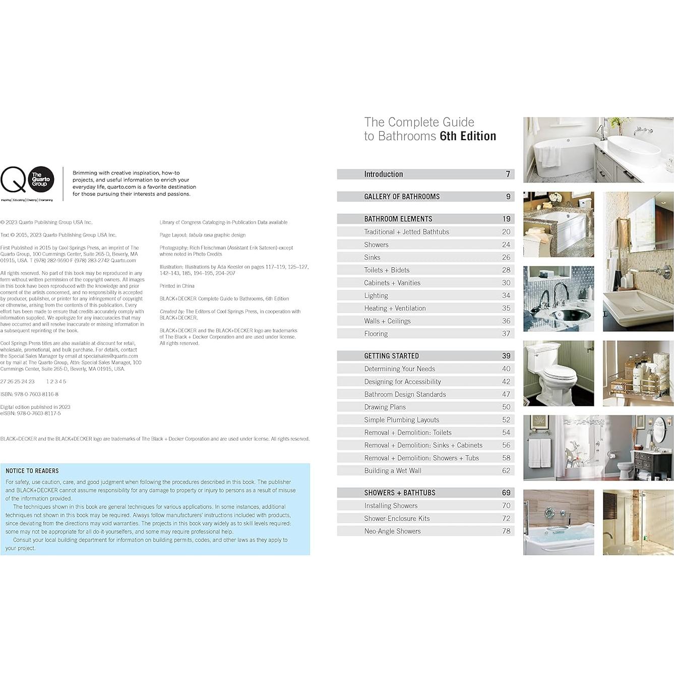 Black and Decker The Complete Guide to Bathrooms Updated 6th Edition: Beautiful Upgrades and Hardworking Improvements You Can Do Yourself (Black & Decker Complete Photo Guide)