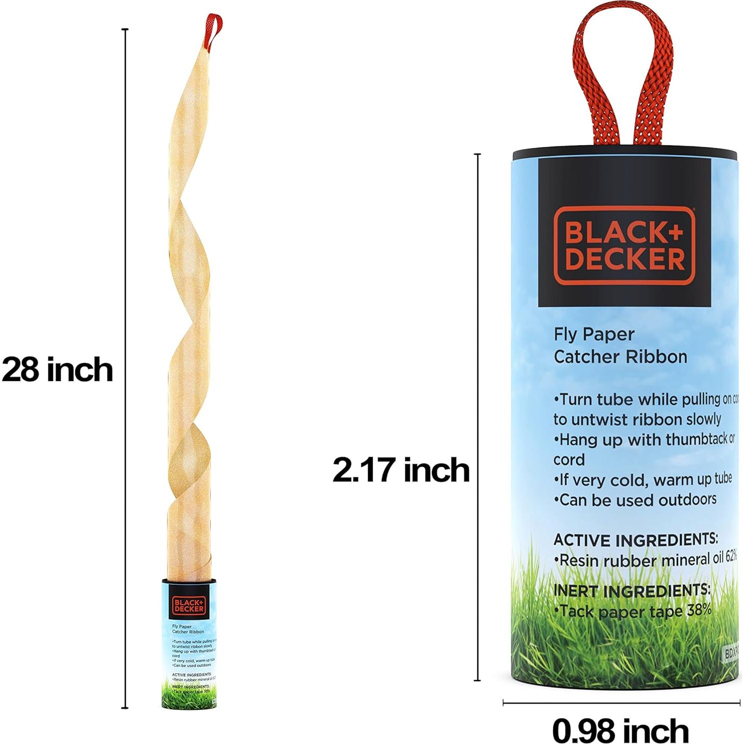 Trampa Adhesiva para Moscas y Mosquitos BLACK+DECKER 20 Unidades