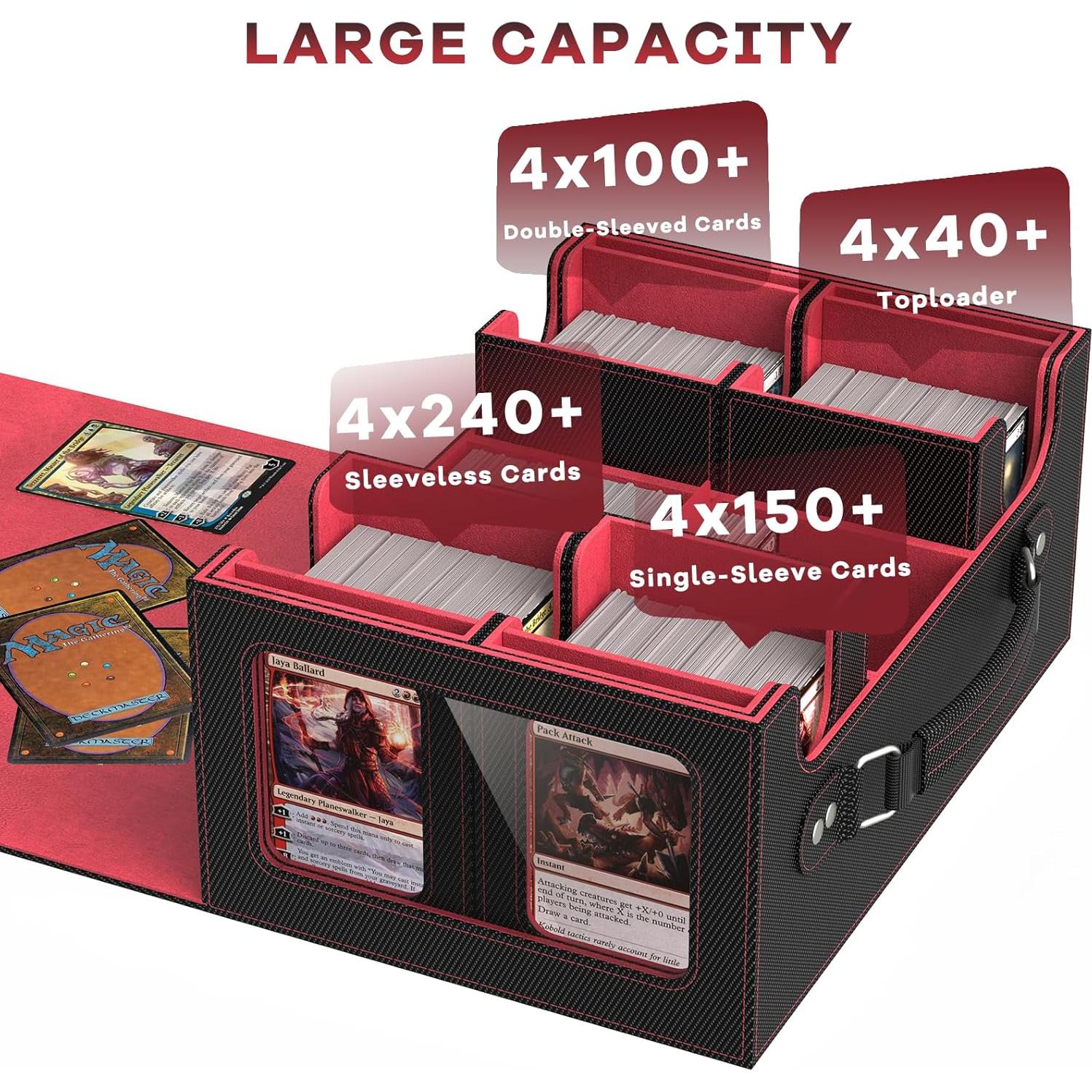 Caja de Barajas MTG FETUSI 4 en 1 para 400+ Cartas