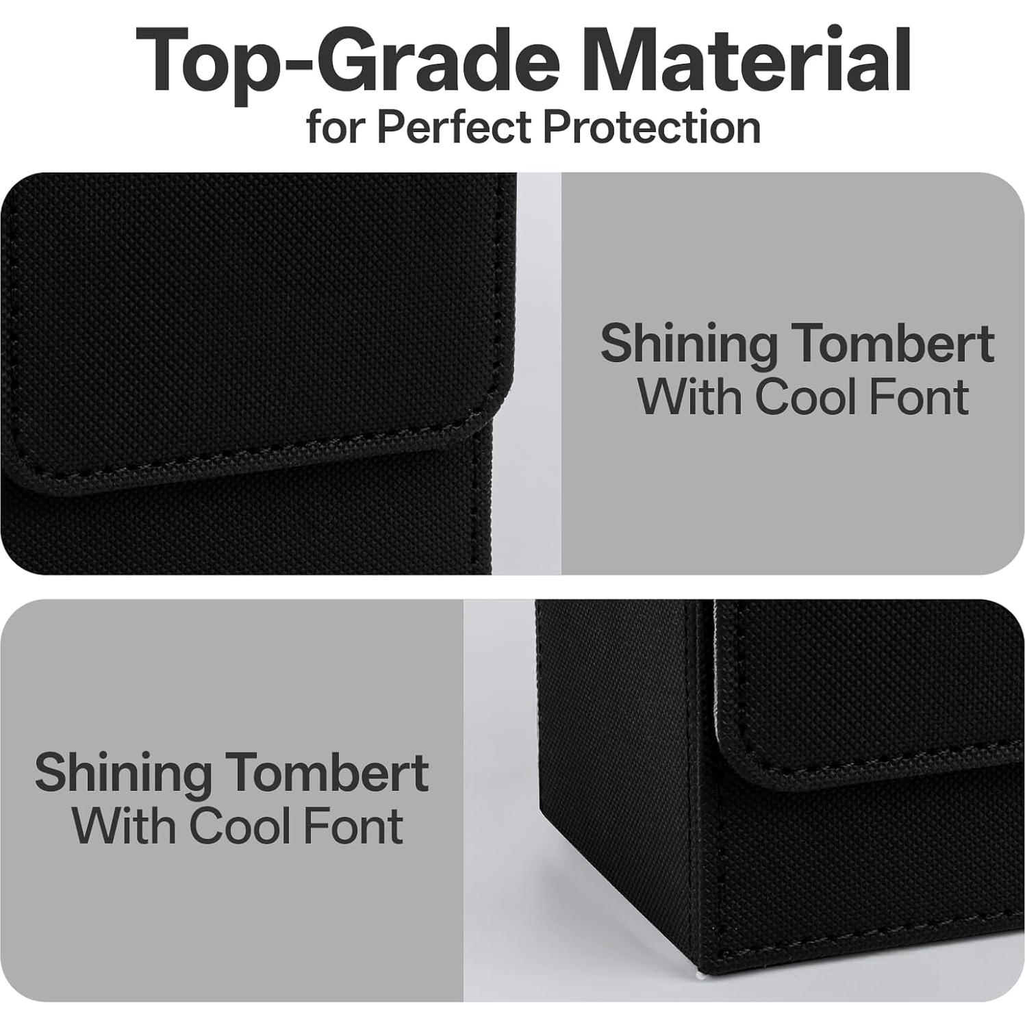 Caja de Almacenamiento KKTROVE para 100+ Cartas - Negro