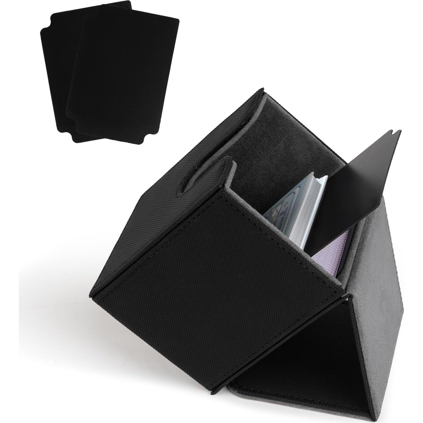 Caja de Almacenamiento KKTROVE para 100+ Cartas - Negro