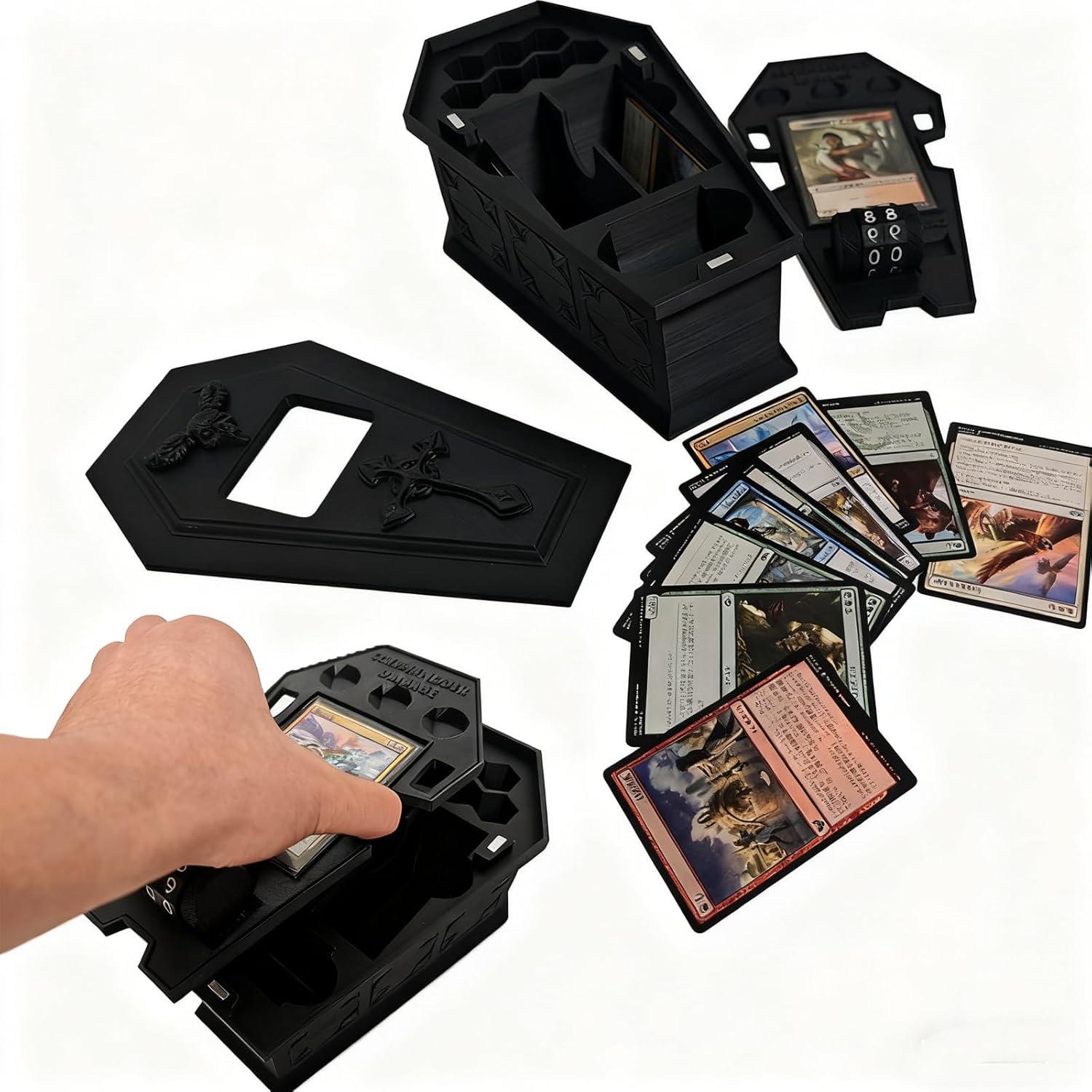 Caja de Barajas MTG TCGADVN Gótica para 100 Cartas