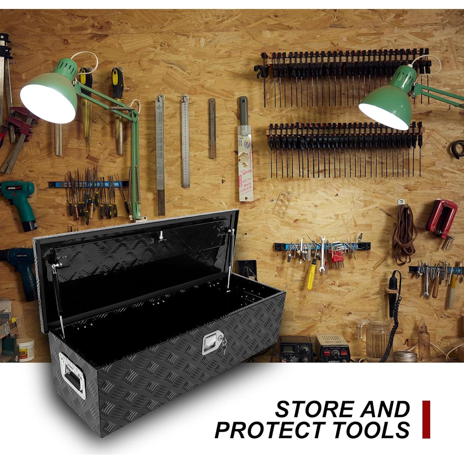 Caja de Herramientas de Aluminio Confote 99x33x25cm Impermeable