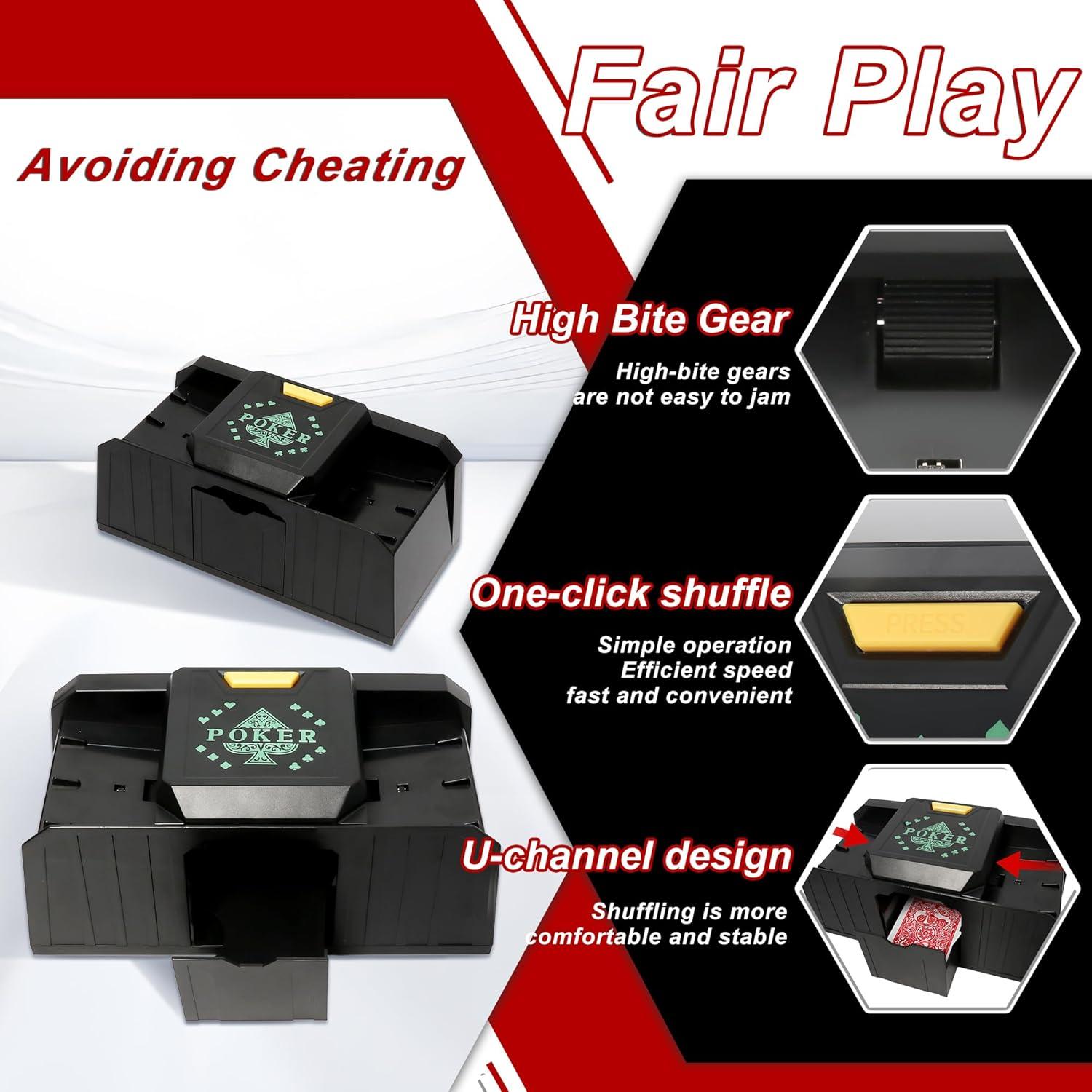 Barajador Automático FONBEAR 2 Barajas Silencioso USB