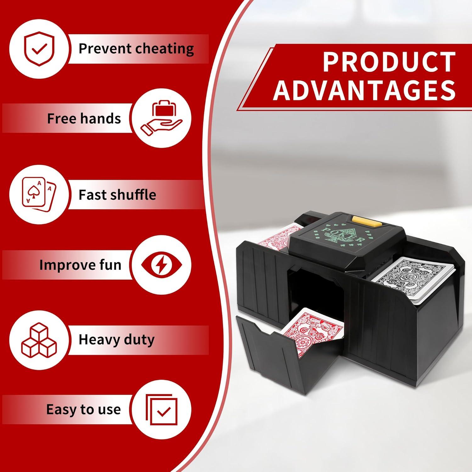 Barajador Automático FONBEAR 2 Barajas Silencioso USB