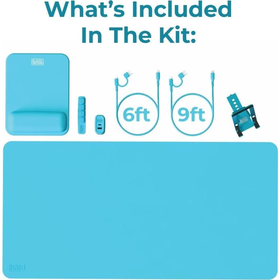 Kit de Oficina en Casa BLACK+DECKER 7 Piezas Ergonomico