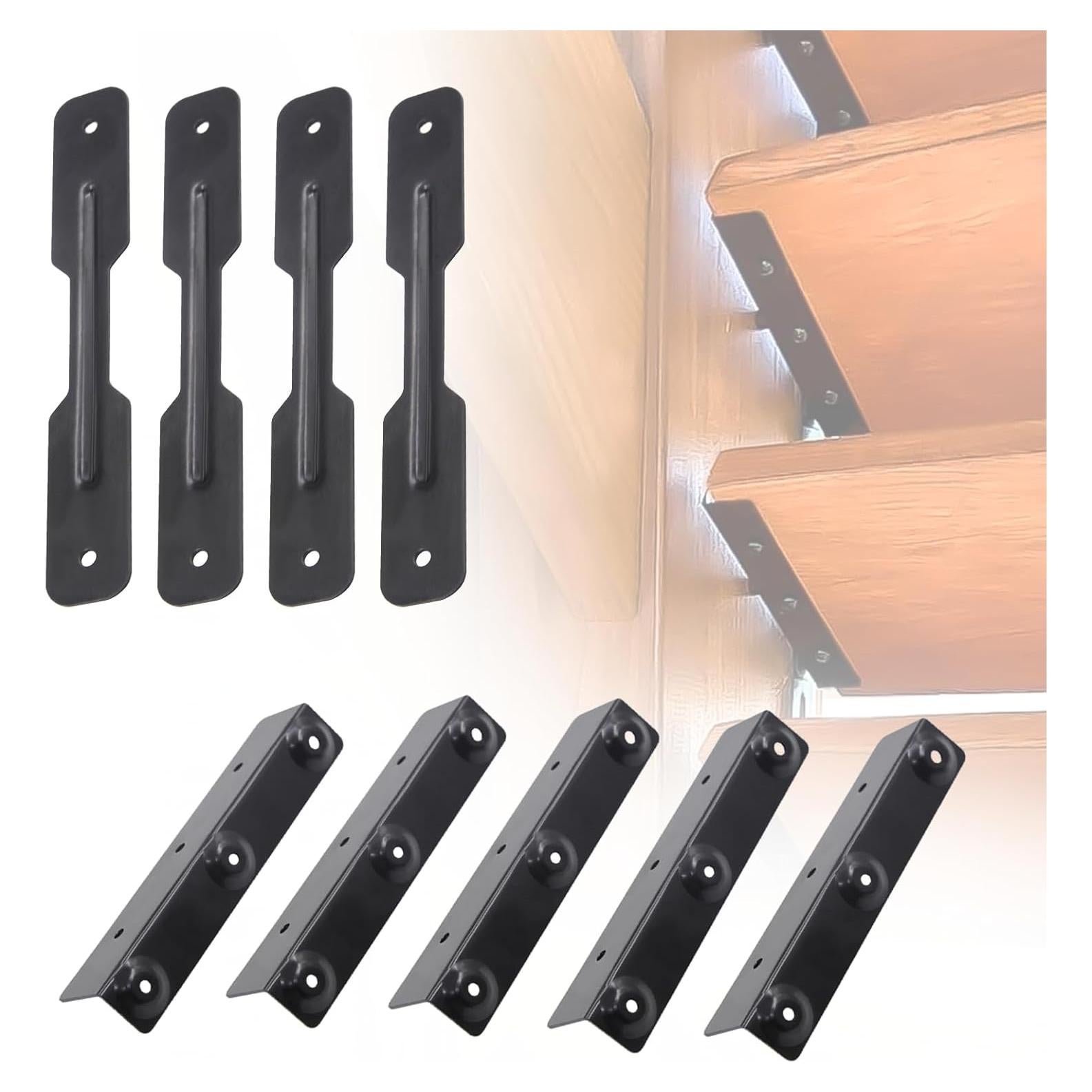 Kit de Soportes de Louvers UriMaxa para Pérgola Negra 1.35kg