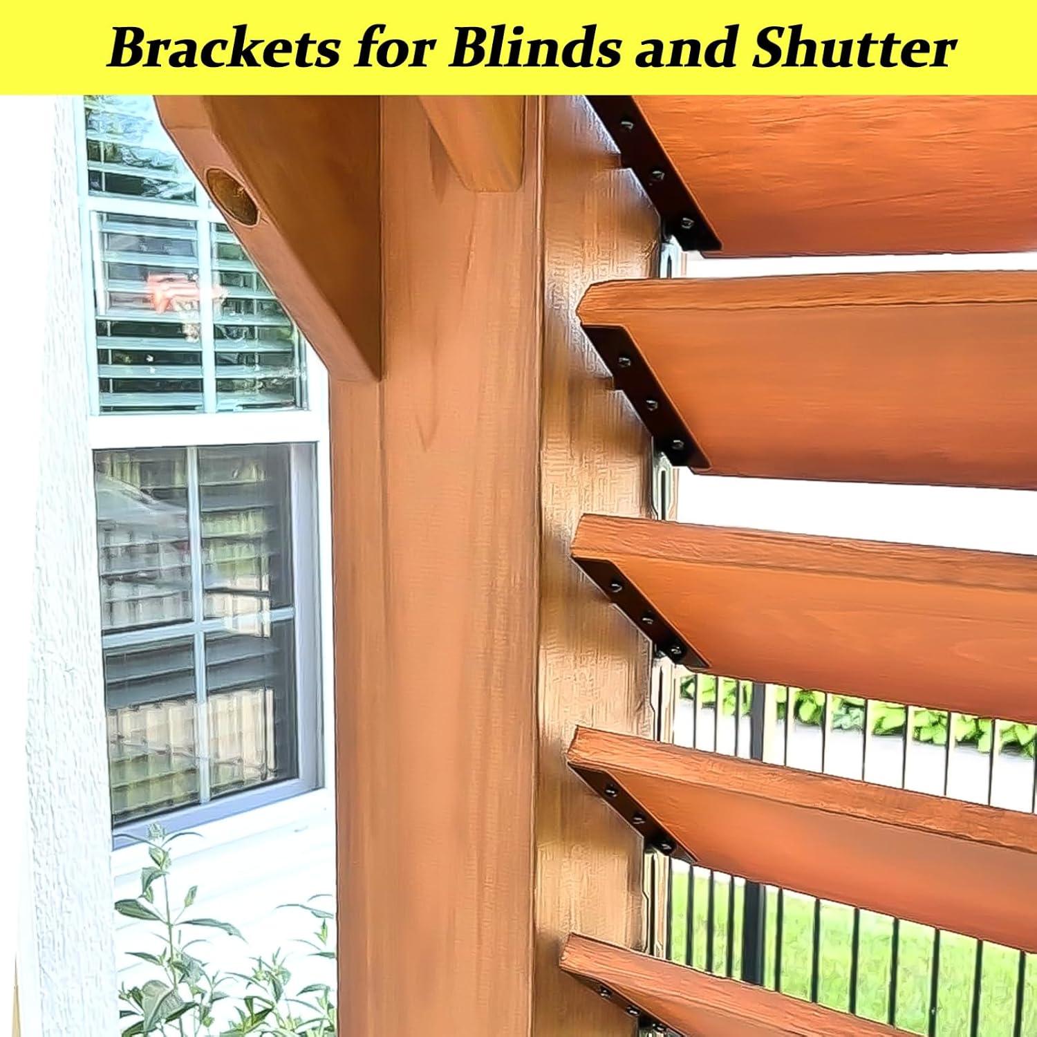 Kit de Soportes de Louvers UriMaxa para Pérgola Negra 1.35kg