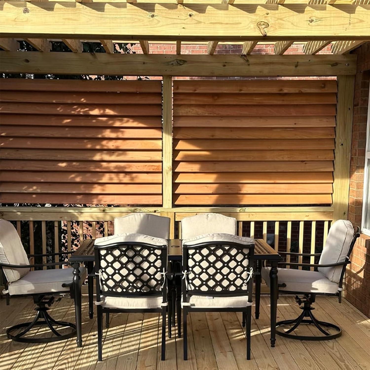 Kit de Soportes de Louvers UriMaxa para Pérgola Negra 1.35kg