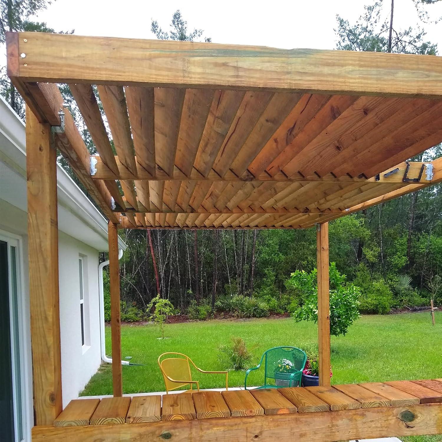 Kit de Soportes de Louvers UriMaxa para Pérgola Negra 1.35kg