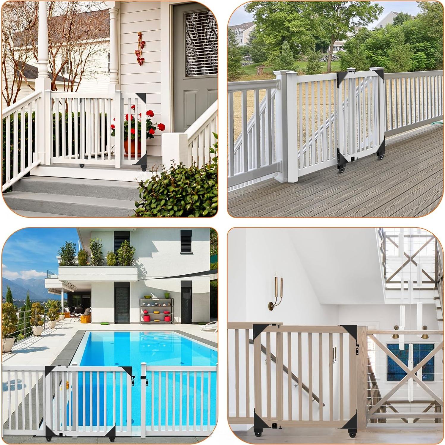 Kit de Hardware para Puerta Deslizante Hoeine - Acero Negro