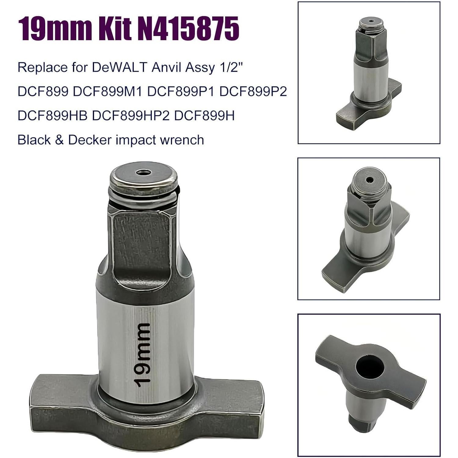 Kit Reemplazo KIMGU N415875 para Llave Impacto DeWALT 1/2"
