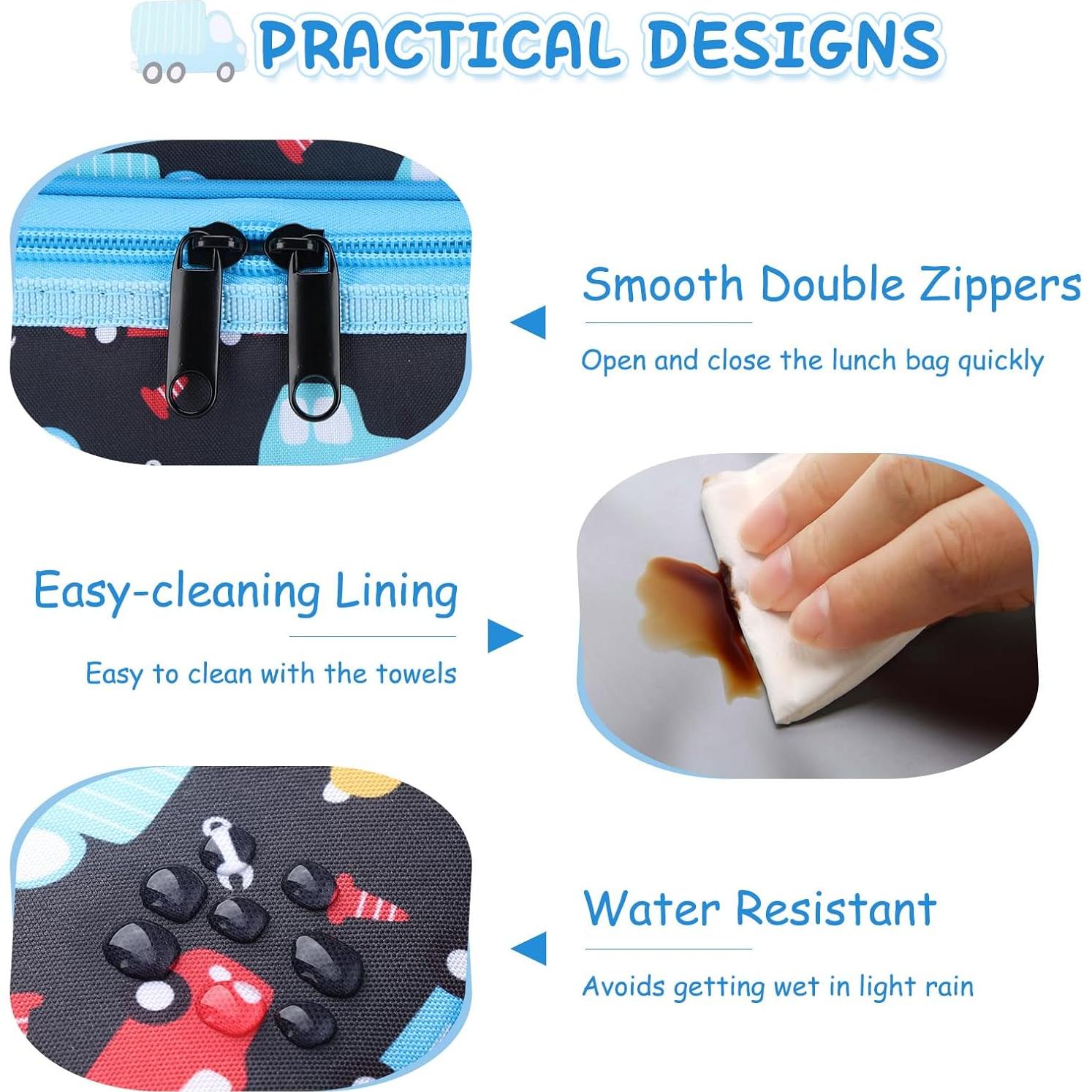 Bolsa de Almuerzo Kasqo 6.5L Térmica Doble Compartimento Niños