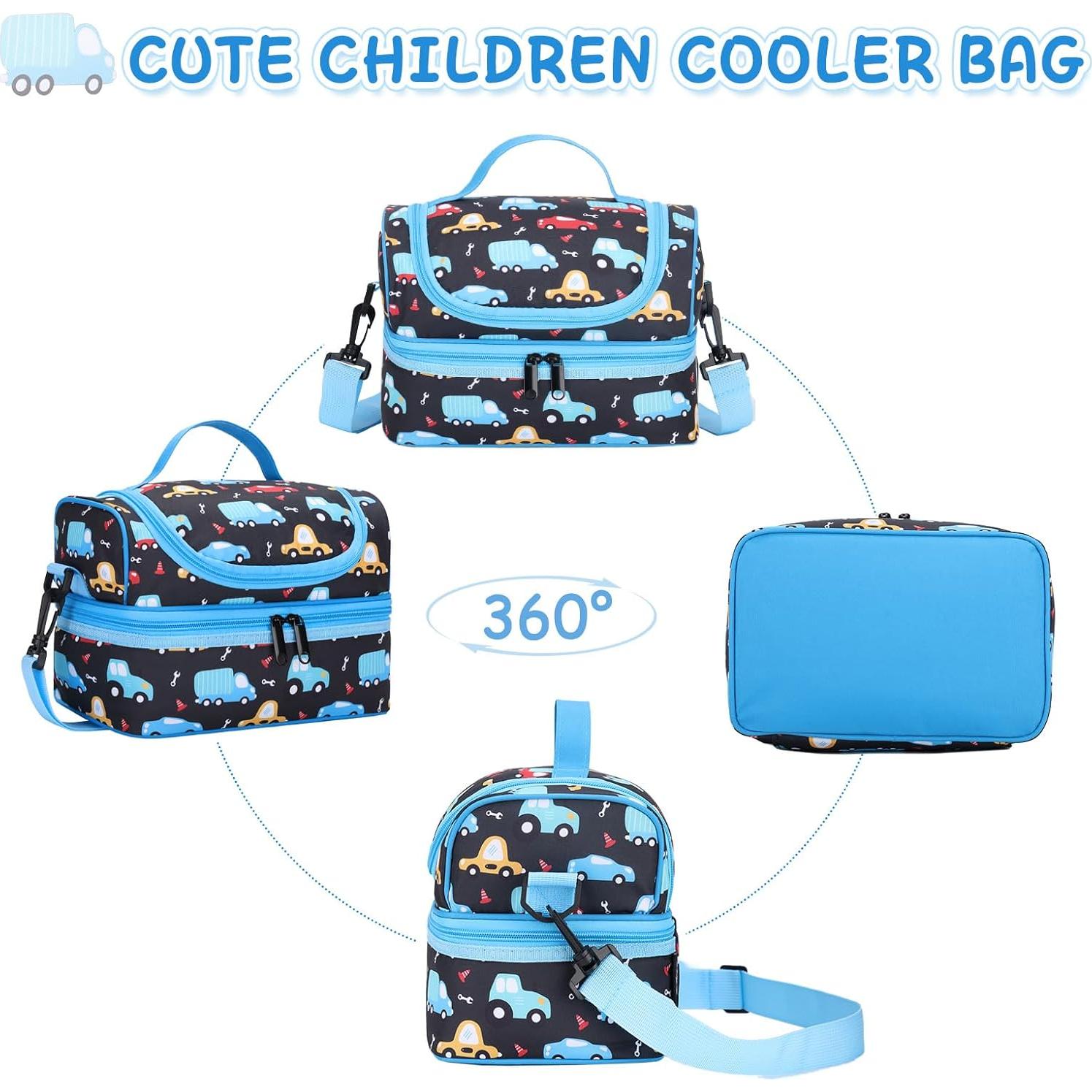 Bolsa de Almuerzo Kasqo 6.5L Térmica Doble Compartimento Niños