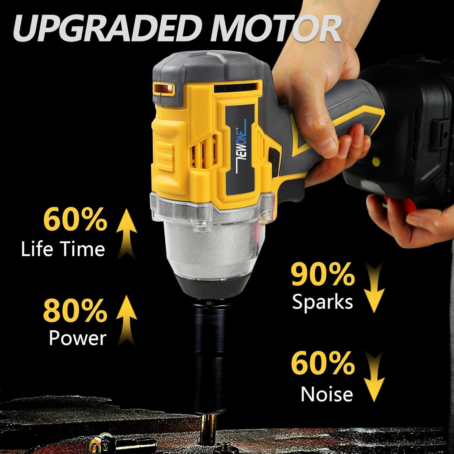 Llave de impacto sin cable NEWONE 20V 500N.m 2.63kg