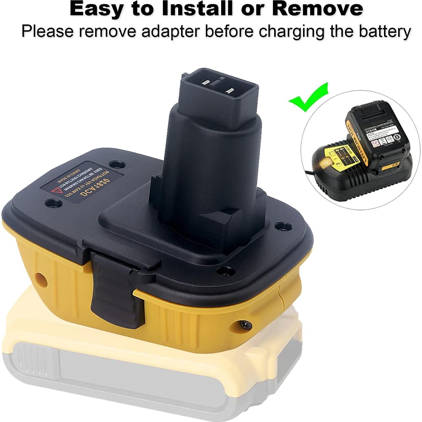 Adaptador DCA1820 Dewalt 18V a 20V - 2 Paquetes