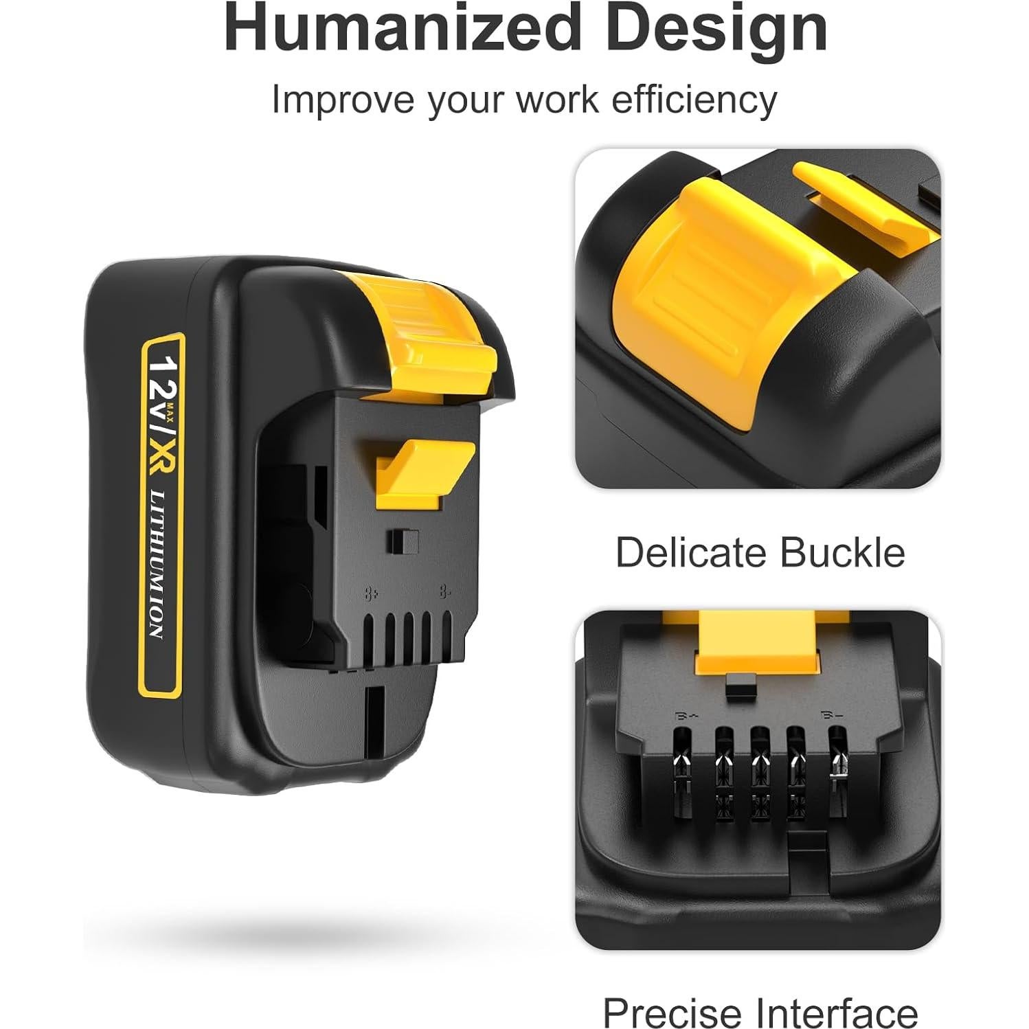 Batería Reemplazo Dewalt 12V 3000mAh 4-Pack Lenoya