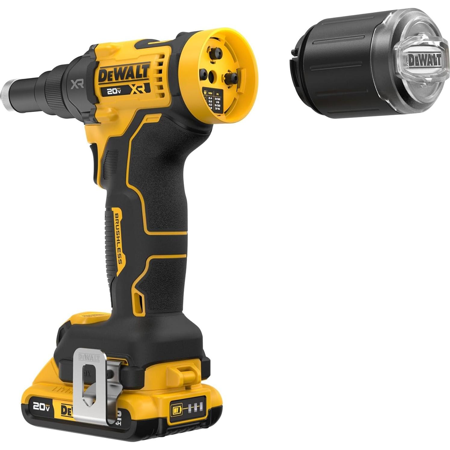 Herramienta de Remaches Inalámbrica DEWALT 20V MAX XR 3/16"