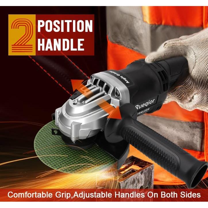 Amoladora Angular Inalámbrica Rueqior 20V MAX 10000 RPM 4.5"