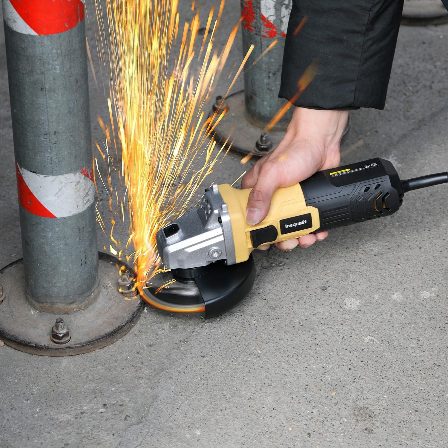 Amoladora Angular Inequalit 750W 12000RPM 4.5" con Accesorios