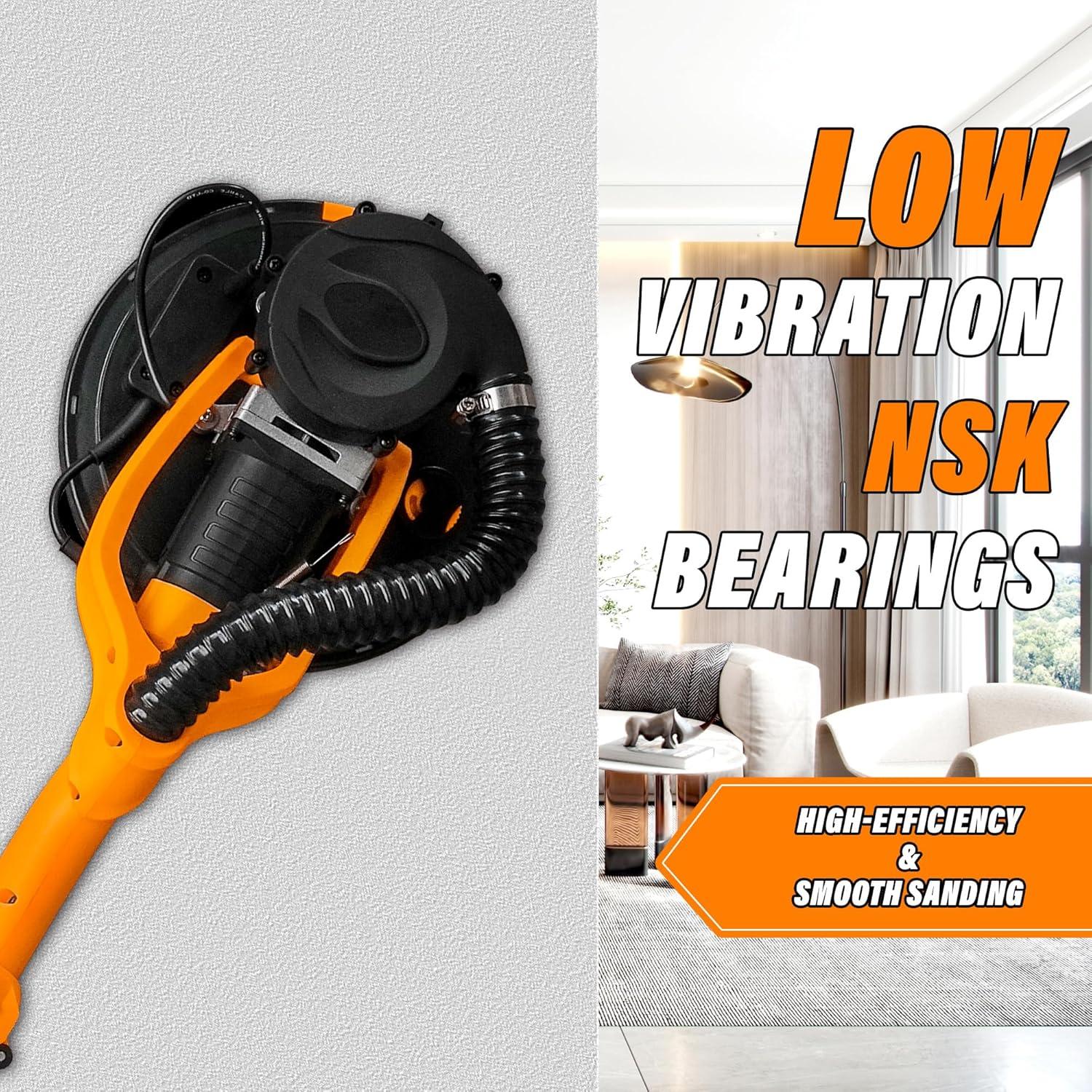 Lijadora de Yeso Eléctrica POPBULL 1050W 9 Velocidades LCD