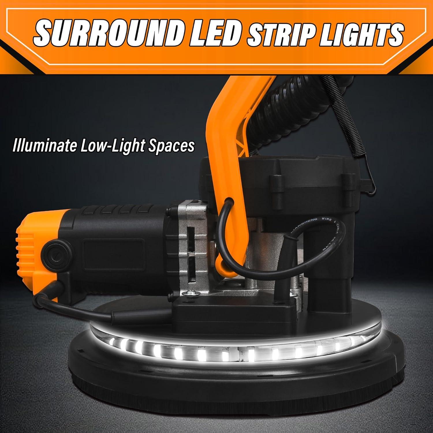 Lijadora de Yeso Eléctrica POPBULL 1050W 9 Velocidades LCD