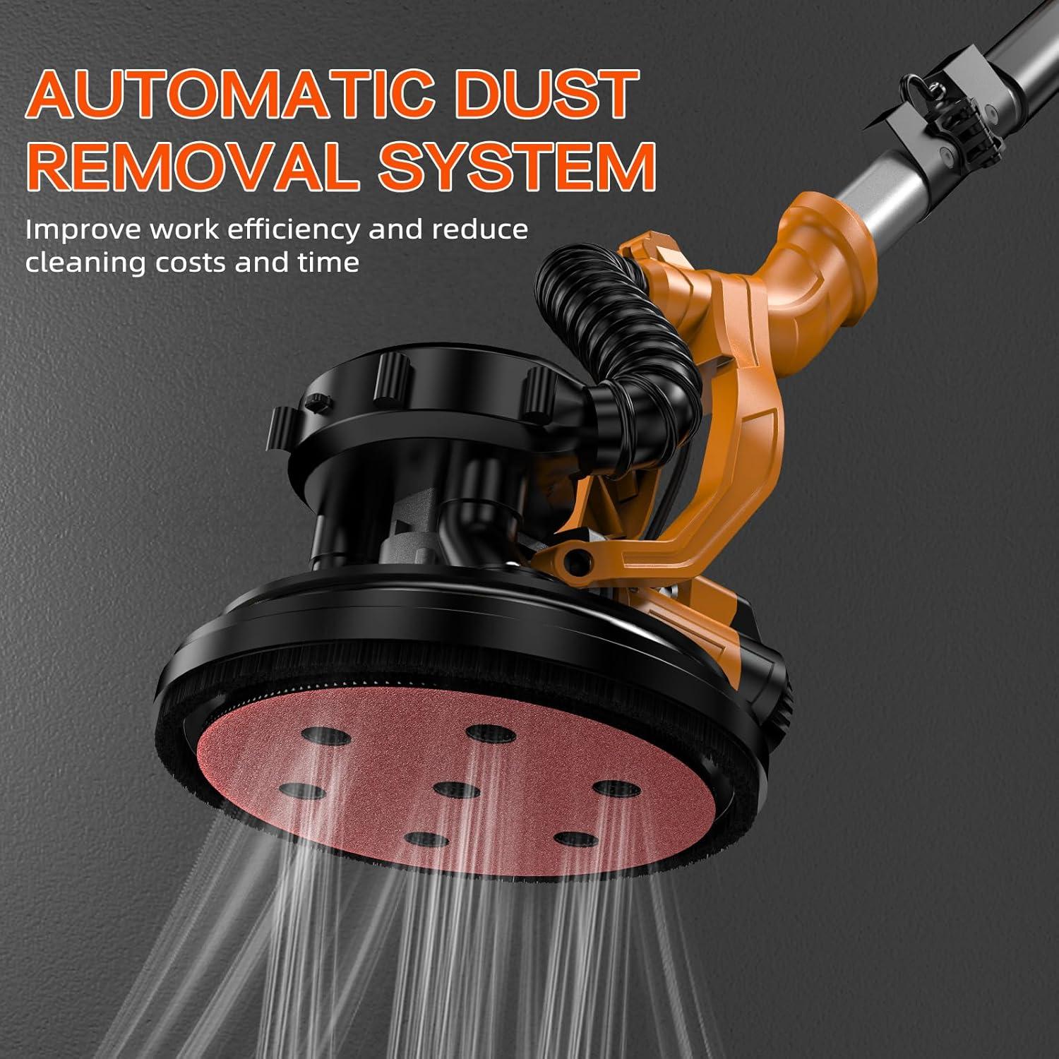 Lijadora de Drywall Borsstyne 950W 9 Velocidades con Luz LED