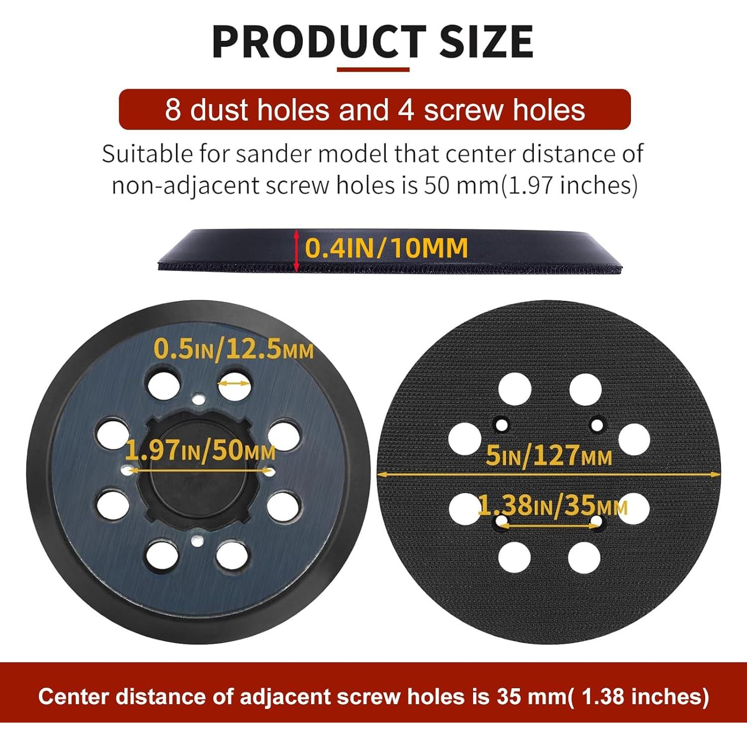 Kit de Lijado DeWalt 52 Piezas | 2 Almohadillas 5" + 50 Discos