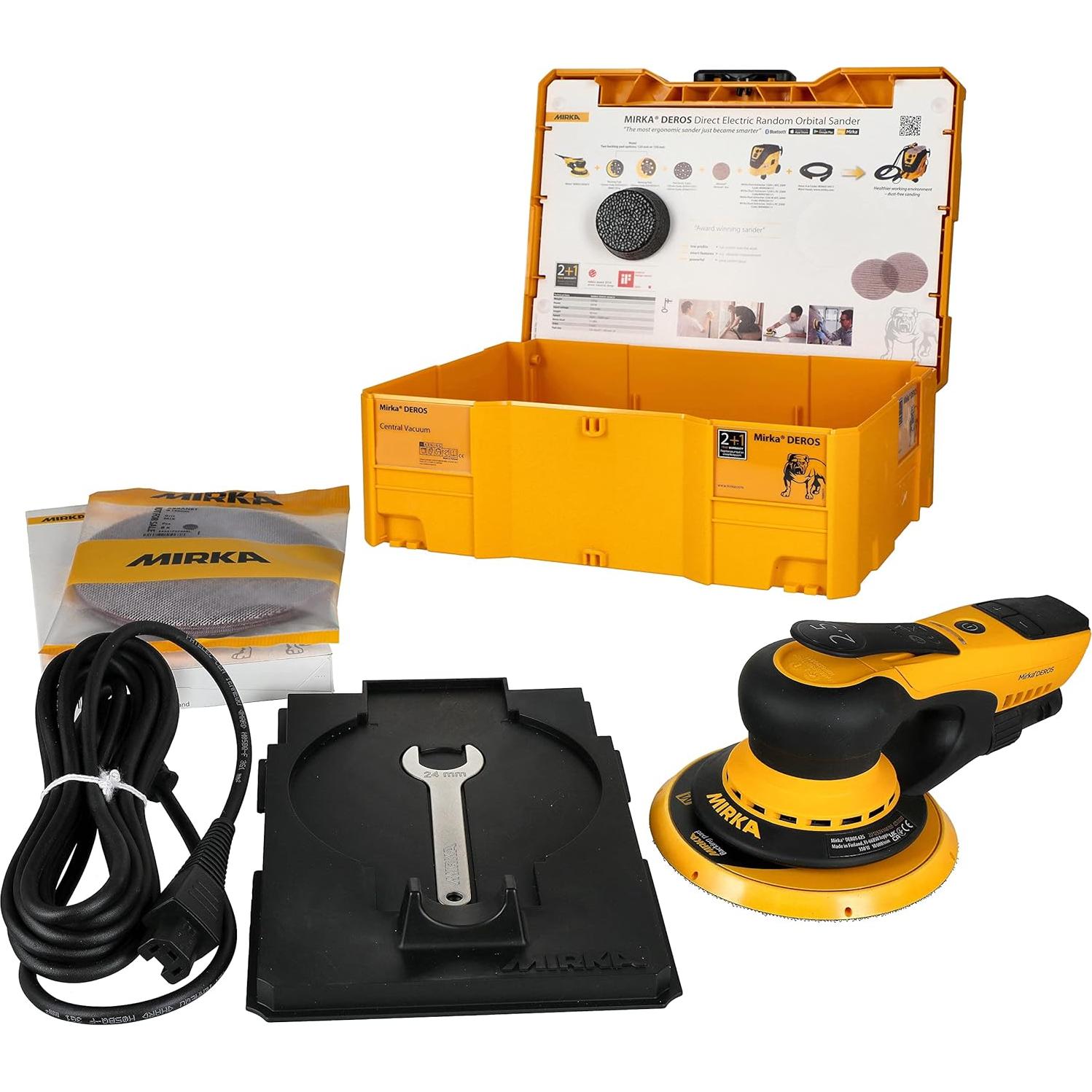 Lijadora Orbital Aleatoria Mirka DEROS 625CV 6" Eléctrica