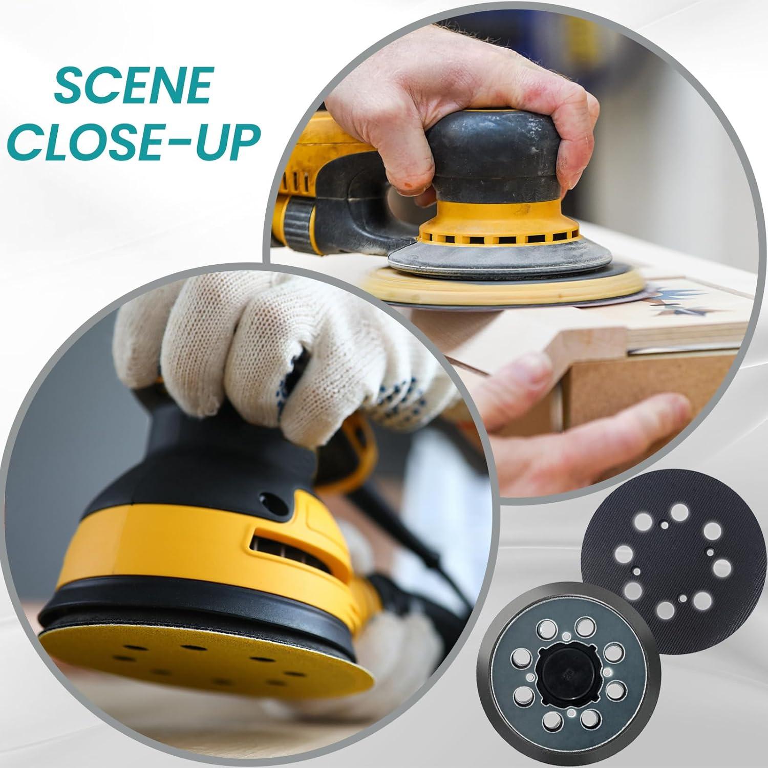 2 Almohadillas de Lijado Dewalt 12.7 cm 8 Agujeros Reemplazo