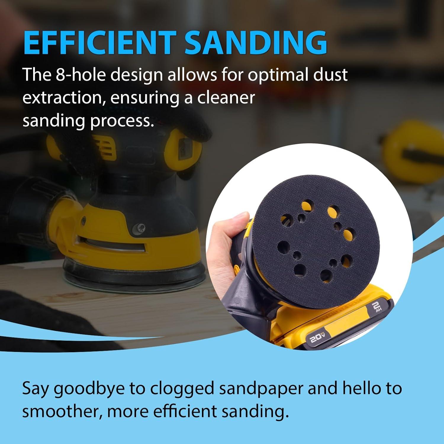 Paquete de 2 Almohadillas de Lijadora DEWALT 5" Reemplazo N329079