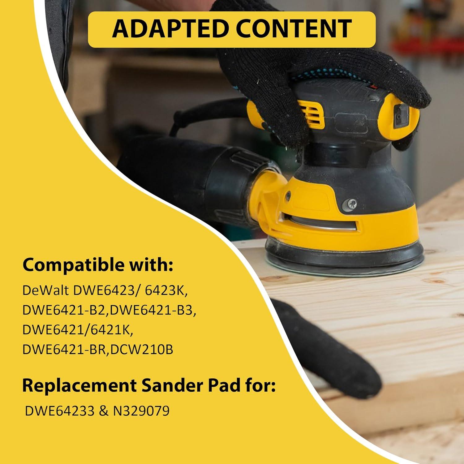 Almohadilla de Lijadora 5" Taokyid para DeWalt DWE64233 - Paquete de 2