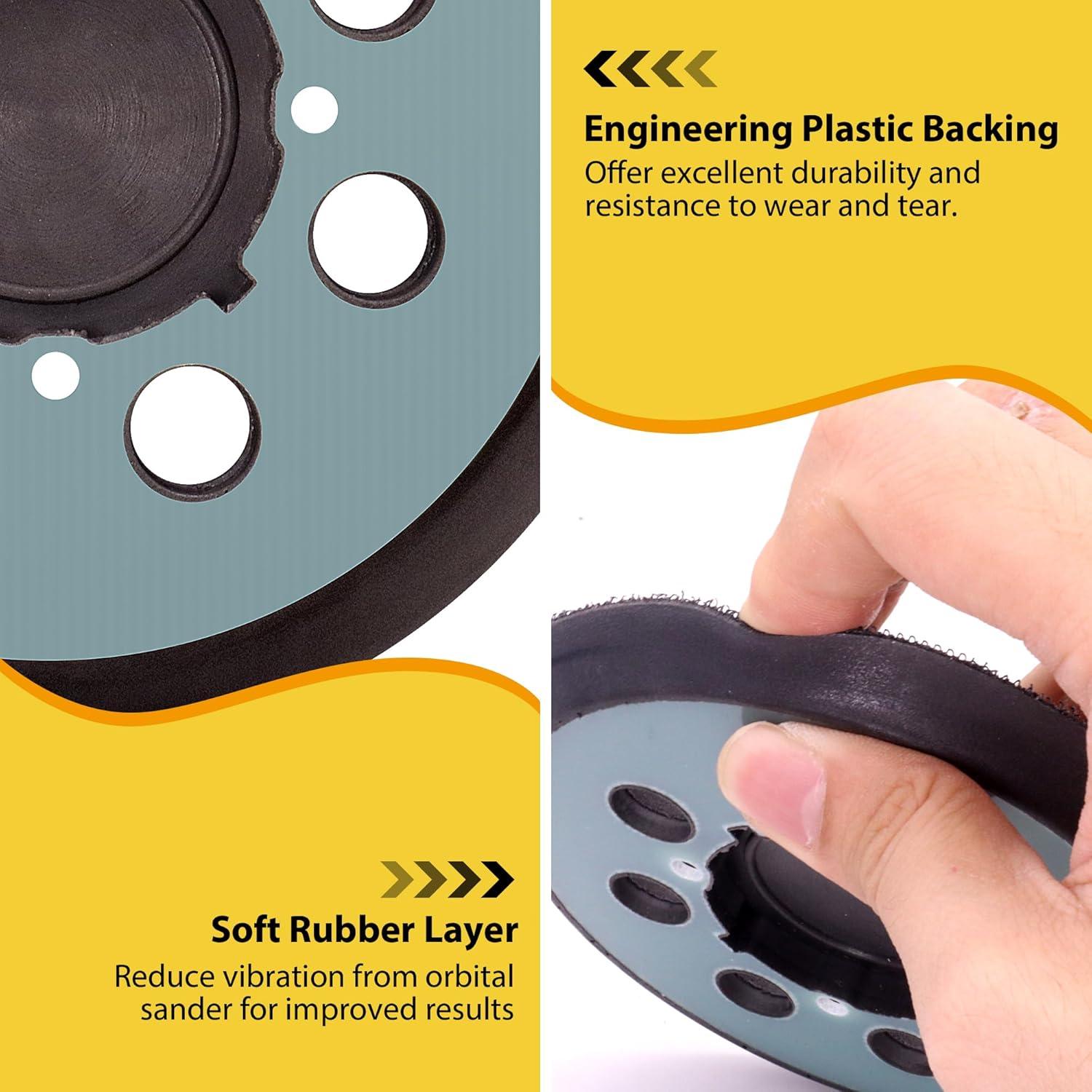 Almohadilla de Lijadora 5" Taokyid para DeWalt DWE64233 - Paquete de 2