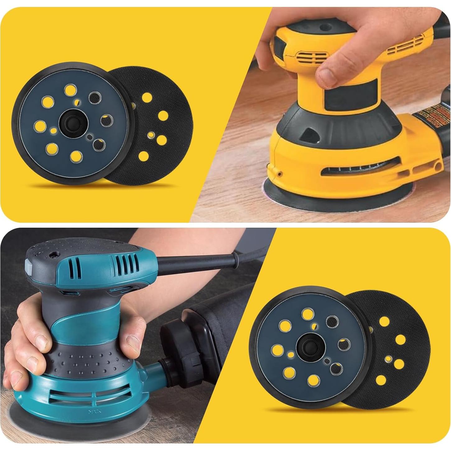 Paquete de 2 Almohadillas de Reemplazo 5" Dincerpen para Lijadoras