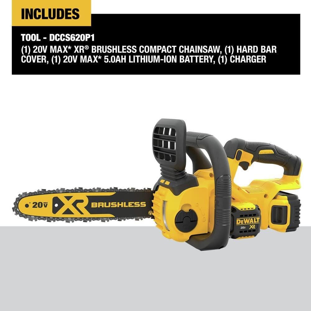Motosierra Inalámbrica DEWALT 20V MAX 12" con Batería 5Ah
