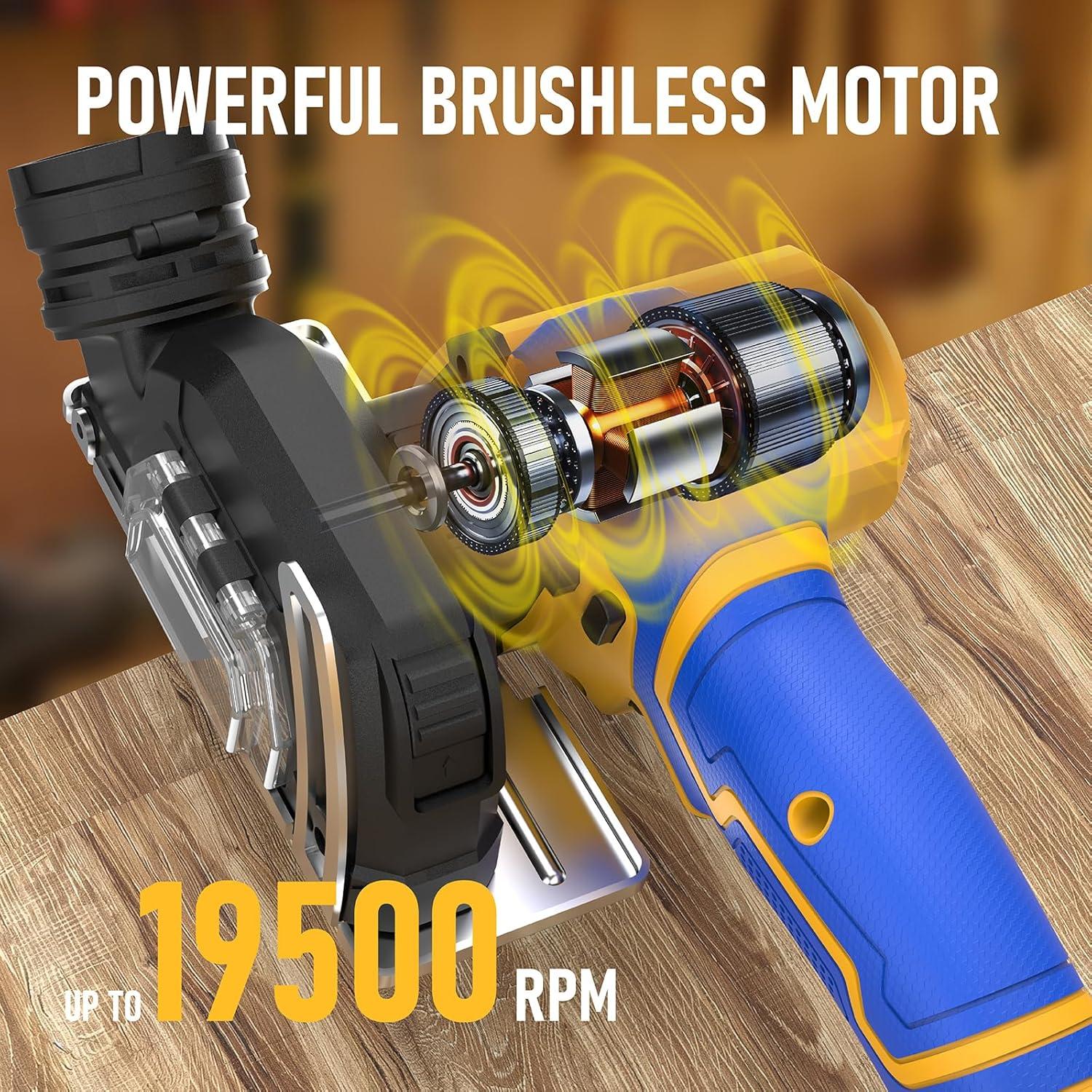 Sierra Circular Mini Inalámbrica Funnywhale 3" 19000RPM