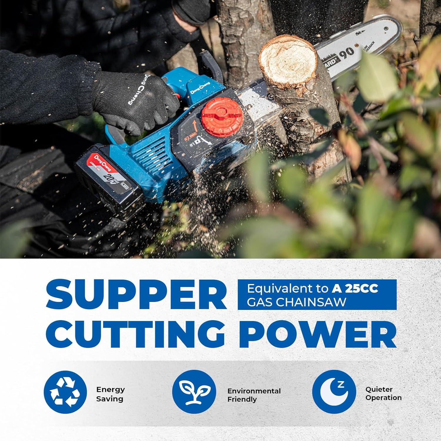 Sierra de Cadena Inalámbrica Dong Cheng 12" 20V 4000mAh