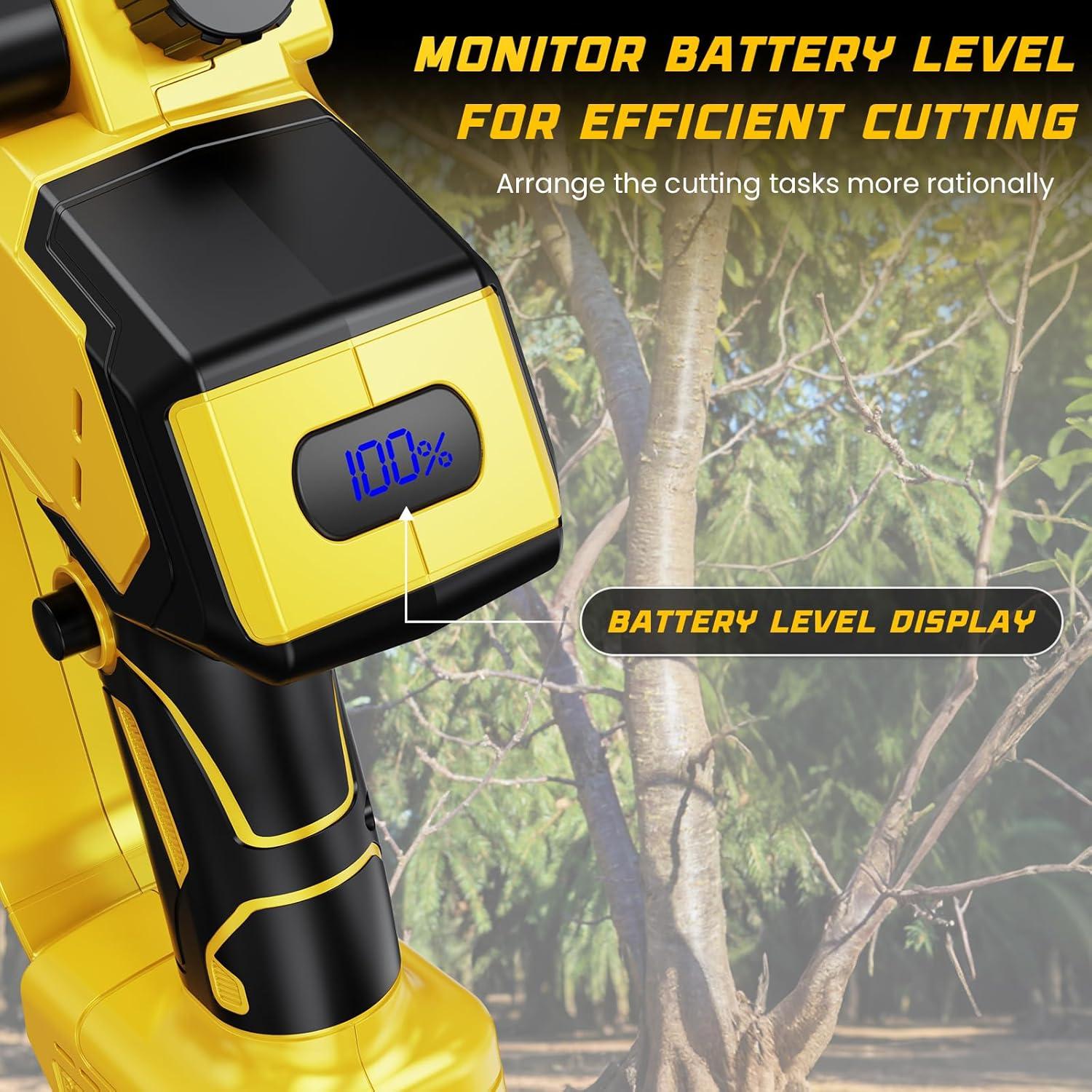 Sierra de Cadena Inalámbrica DEJUNPIOOL 1200W 6+8 Pulgadas