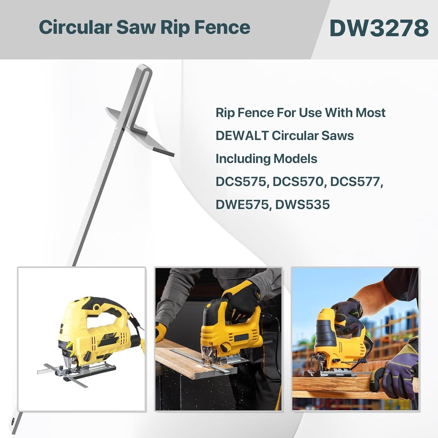 Guía de Sierra Circular DW3278 SurpLee - Compatible DeWalt 18.42-20.96 cm