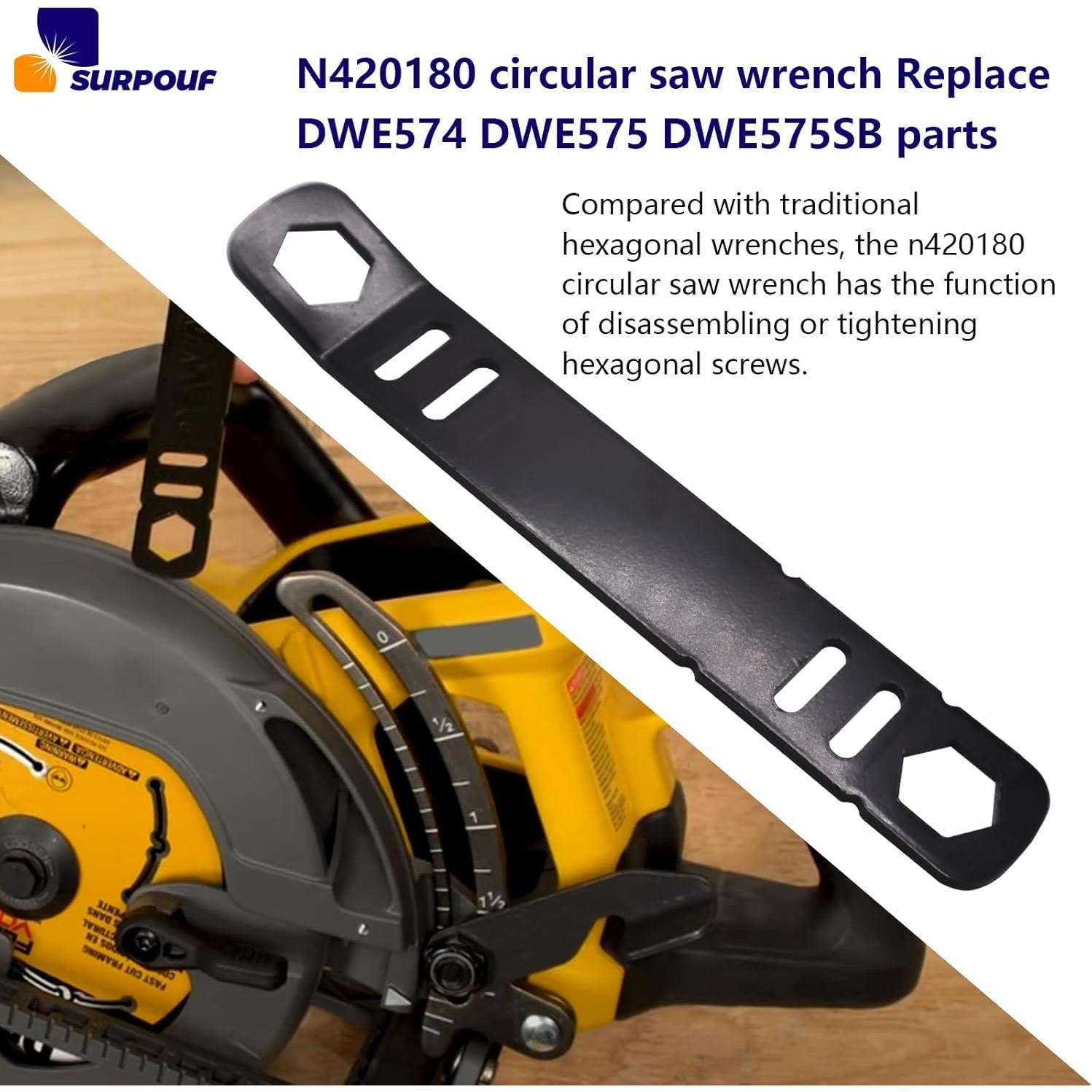 Llave de sierra circular SURPOUF N420180 60V 14cm Hexagonal