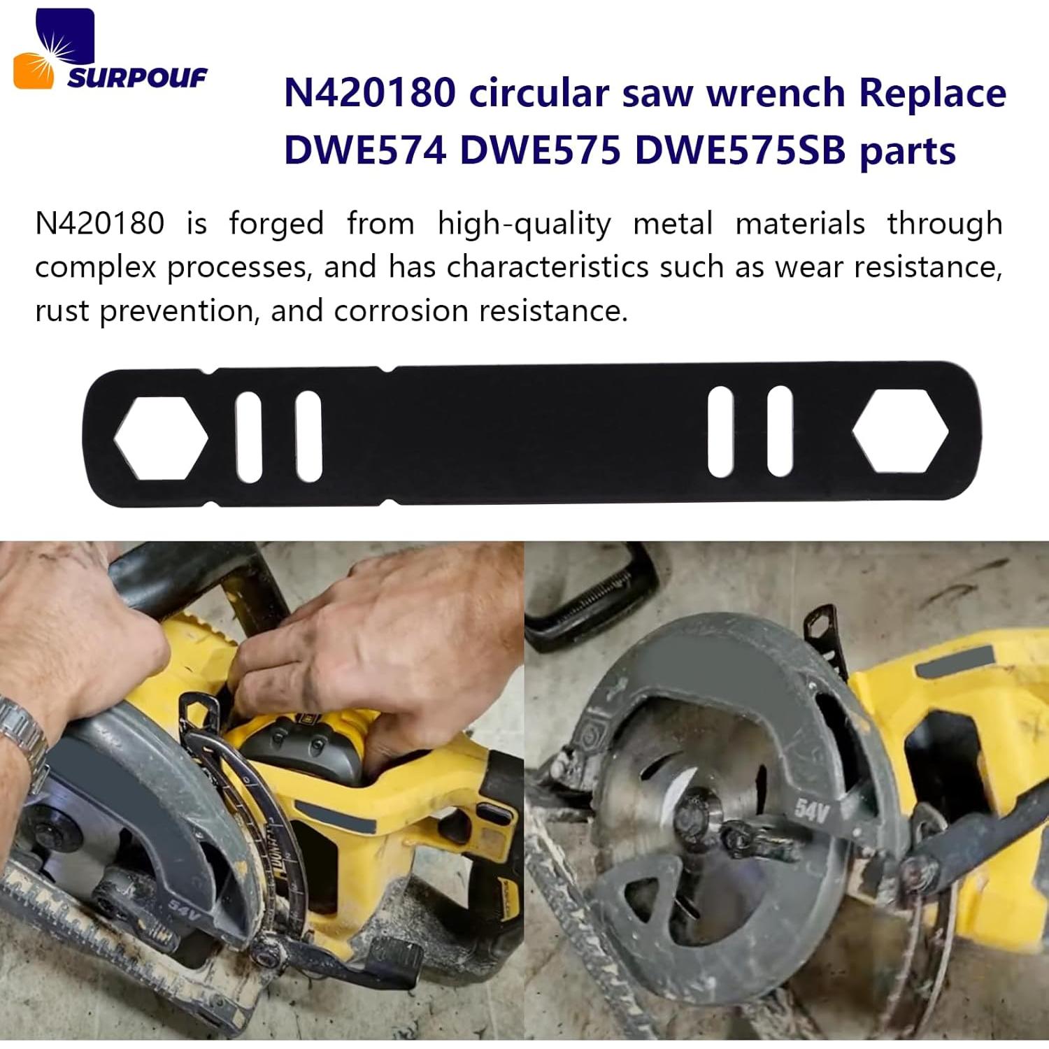 Llave de sierra circular SURPOUF N420180 60V 14cm Hexagonal